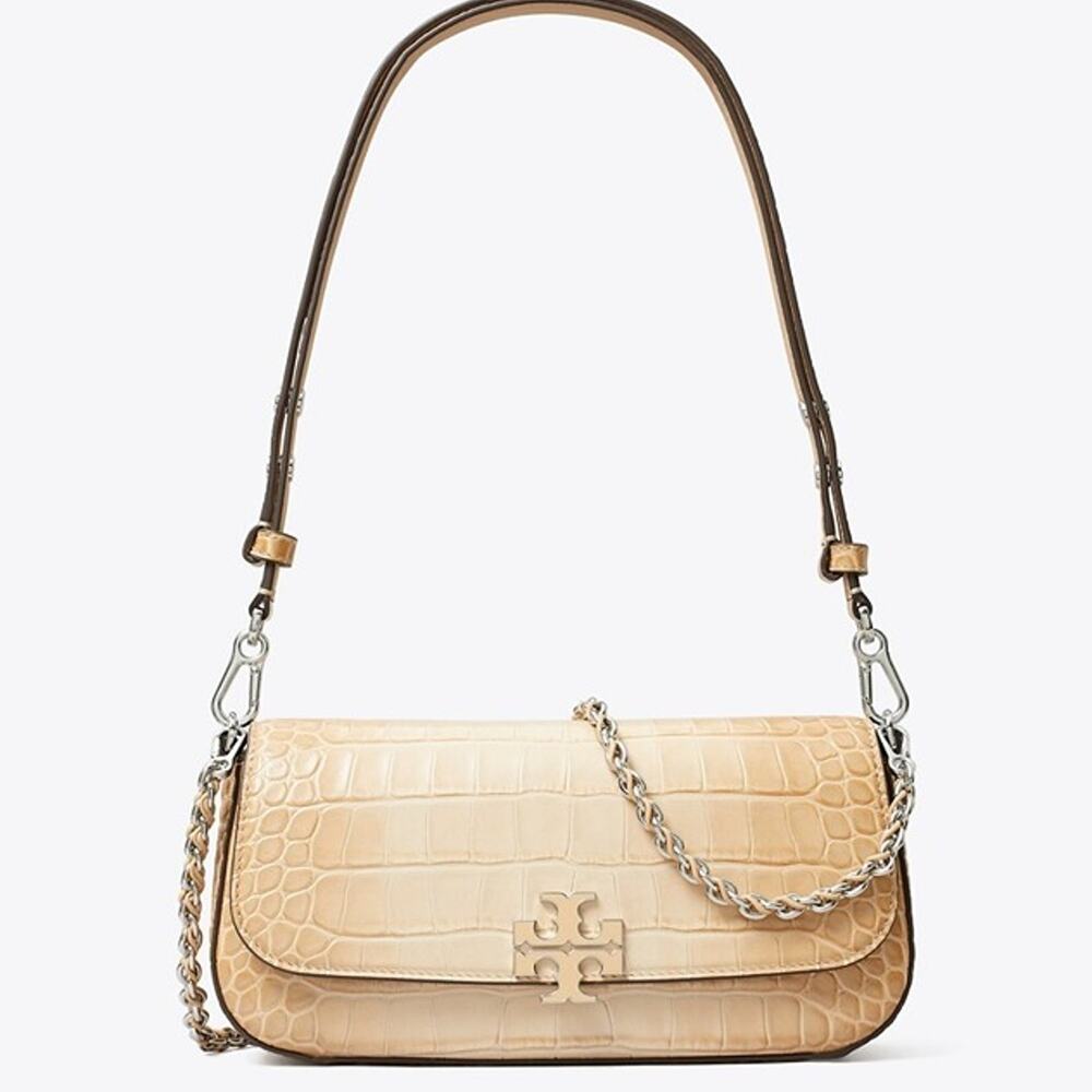 Tory Burch Britten Embossed Degrade Convertible Crossbody 180189 Pale Blush $625